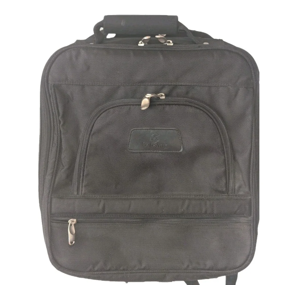Gateway Black Laptop Backpack Computer Travel Bag Padded School Work 17